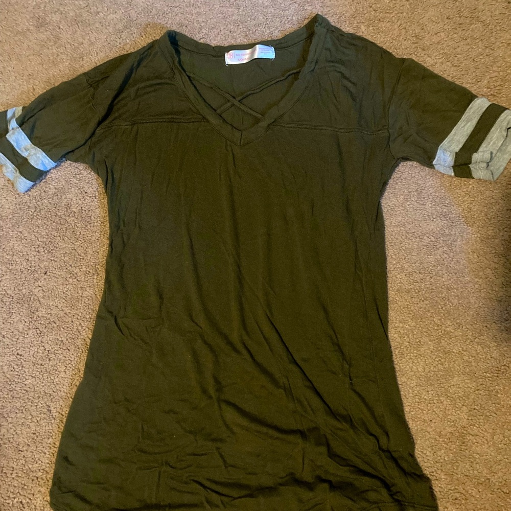 Olive green basic tee
